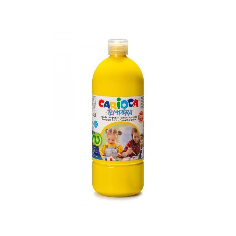 carioca-pack-de-6-botellas-de-tempera-1000ml-colores-superlavables-faciles-de-mezclar-aplicable-en-materiales