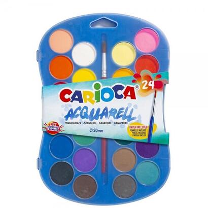 carioca-acuarela-pack-de-24-colores-en-pastilla-brillantes-facilmente-mezclables-o-30mm-varios