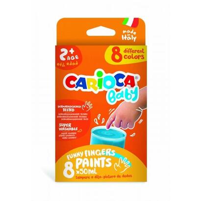 carioca-tempera-baby-pack-de-8-botes-de-pintura-de-dedos-2-lavable-atoxica-sin-olor-maxima-creatividad-y