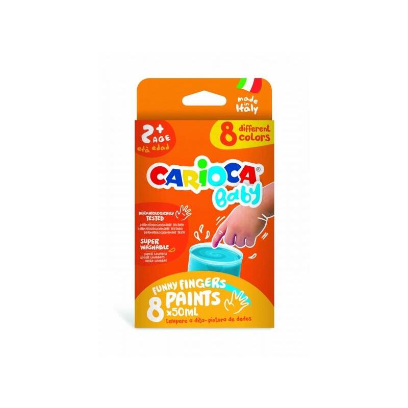 carioca-tempera-baby-pack-de-8-botes-de-pintura-de-dedos-2-lavable-atoxica-sin-olor-maxima-creatividad-y