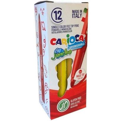 pack-de-12-unidades-carioca-jumbo-rotulador-cuerpo-octogonal-maxi-tinta-superlavable-punta-maxi-6mm-bloqueada-