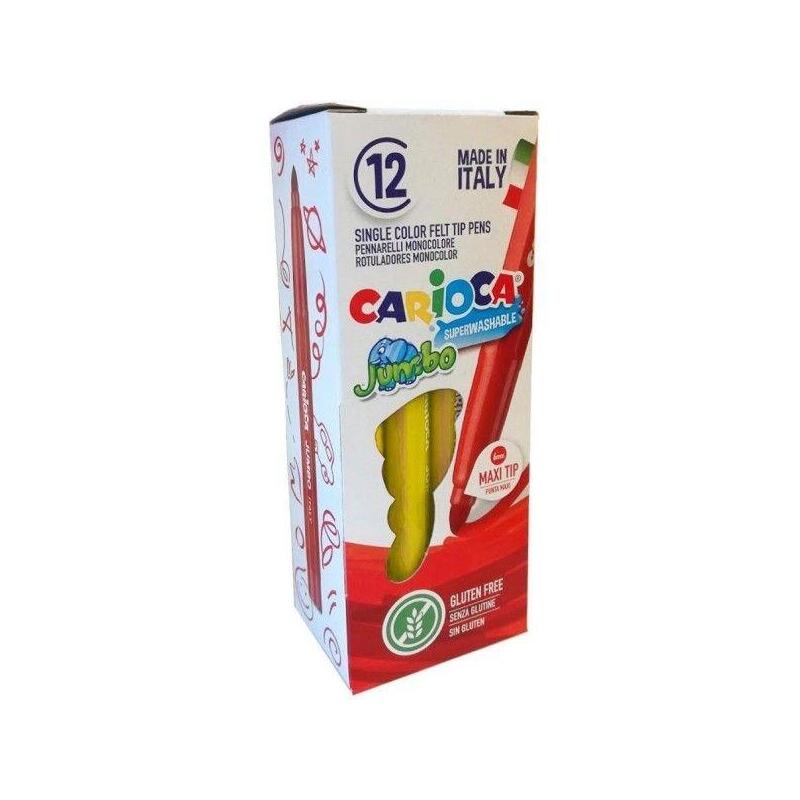 pack-de-12-unidades-carioca-jumbo-rotulador-cuerpo-octogonal-maxi-tinta-superlavable-punta-maxi-6mm-bloqueada-