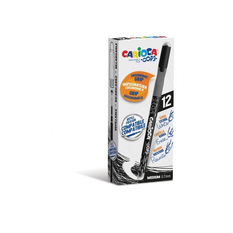 pack-de-12-unidades-carioca-oops-boligrafos-borrables-tinta-negra-termo-sensible-empunadura-ergonomica-triangular-