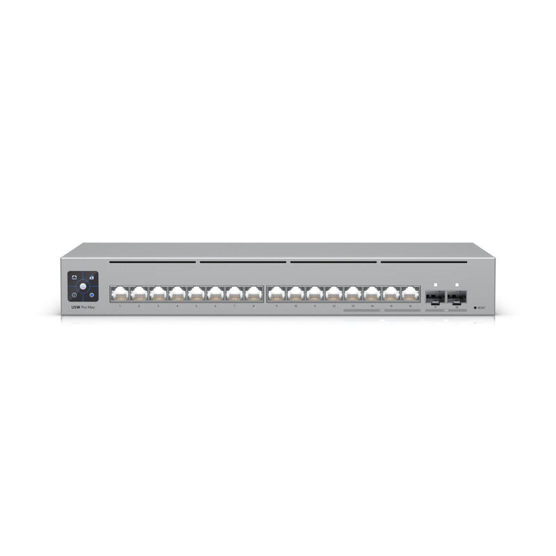 ubiquiti-usw-pro-max-16-switch-etherlighting-capa-3-con-4x-25gbe-12xgbe-y-2x-sfp-10gb-montaje-en-sobremesa-pared-y-rack-requiere