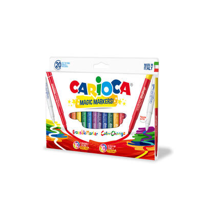 carioca-magic-markers-pack-de-20-rotuladores-magicos-tinta-magica-cambia-de-color-incluye-rotulador-magink-para