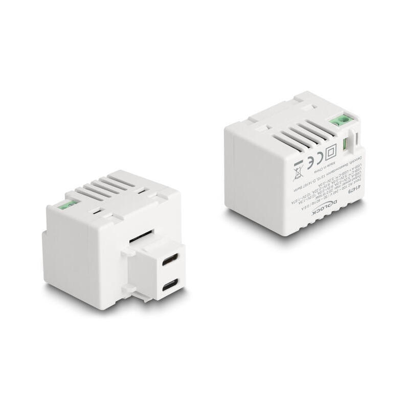 delock-41479-modulo-keystone-con-2-puertos-de-carga-usb-type-c-pd-20-w-blanco