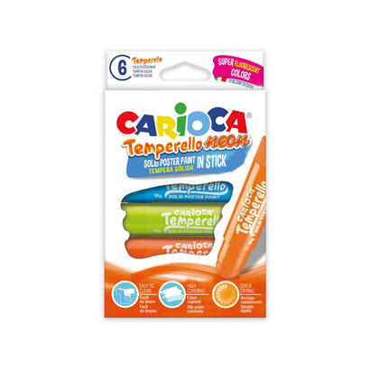 carioca-temperello-neon-pack-de-6-temperas-solidas-colores-brillantes-y-lavables-gran-cobertura-faciles-de