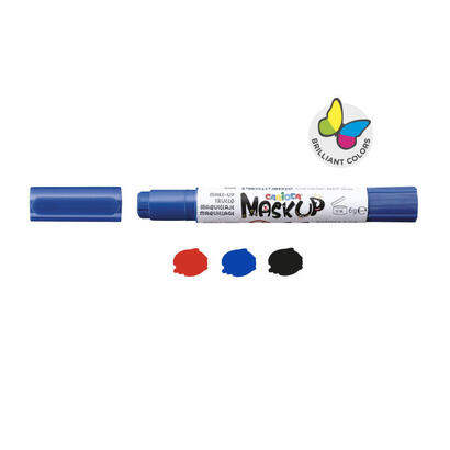 carioca-mask-up-pack-de-3-colores-para-la-piel-en-barra-carnival-colores-brillantes-lavables-base-agua-incluye