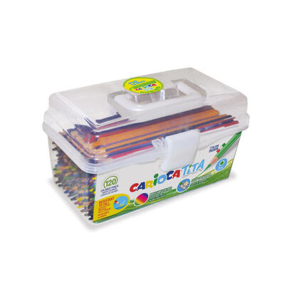 carioca-tita-pack-de-120-lapices-de-resina-cuerpo-hexagonal-colores-brillantes-y-lavables-escritura-blanda-mina