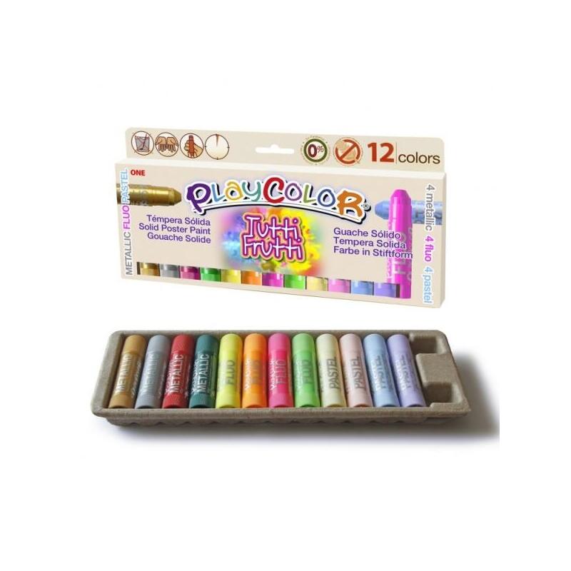 playcolor-tuttifrutti-pack-de-12-temperas-solidas-no-arrugan-el-papel-no-necesitan-barniz-colores-metallic-fluo