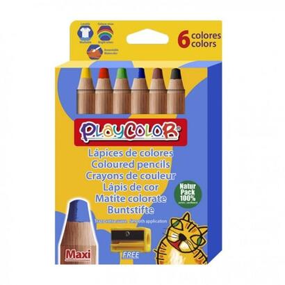 playcolor-maxi-pack-de-6-lapices-de-colores-de-punta-gruesa-sacapuntas-trazo-extrasuave-apto-para-papel-carton