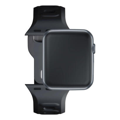 384041-mm-black-3mk-silicone-watch-strap-for-apple