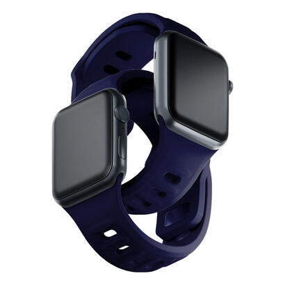 384041-mm-ocean-blue-3mk-silicone-watch-strap-for-apple