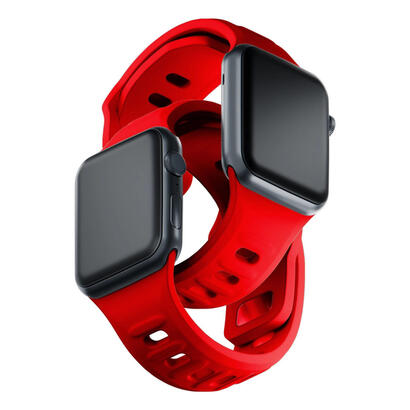 42444549-mm-red-3mk-silicone-watch-strap-for-apple