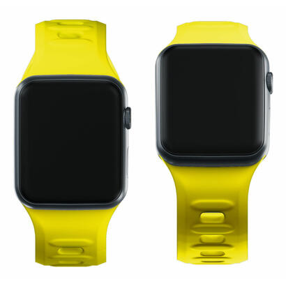 384041-mm-yellow-3mk-silicone-watch-strap-for-apple