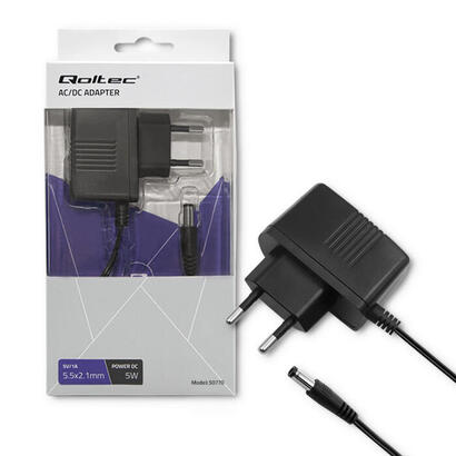 qoltec-50770-plug-in-power-supply-5w-5v-1a-55x21
