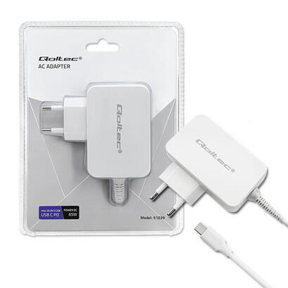 qoltec-51039-charger-65w-5-203v-2-325a-usb-tipo-c-pd-white