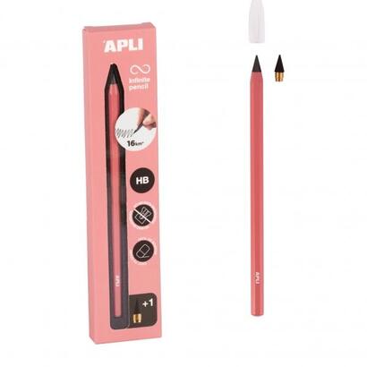 apli-infinite-pencil-pack-de-lapiz-infinito-hb-mina-de-recambio-tapon-protector-para-escribir-hasta-16km-color
