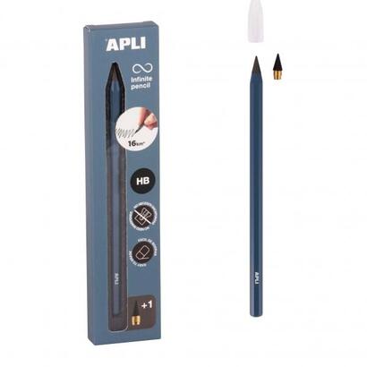 apli-infinite-pencil-pack-de-lapiz-infinito-hb-mina-de-recambio-tapon-protector-para-escribir-hasta-16km-color