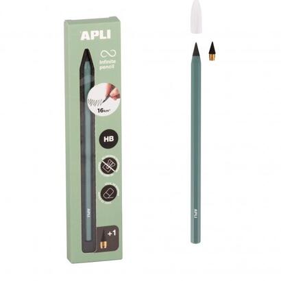apli-infinite-pencil-pack-de-lapiz-infinito-hb-mina-de-recambio-tapon-protector-para-escribir-hasta-16km-color