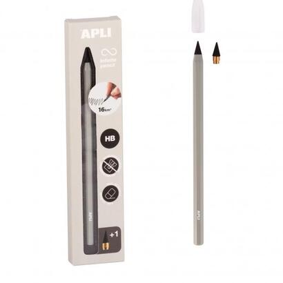 apli-infinite-pencil-pack-de-lapiz-infinito-hb-mina-de-recambio-tapon-protector-para-escribir-hasta-16km-color