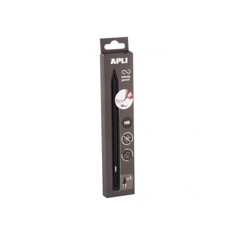 apli-infinite-pencil-pack-de-lapiz-infinito-hb-mina-de-recambio-tapon-protector-para-escribir-hasta-16km-color