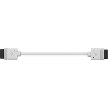 corsair-cl-9011129-ww-cable-icue-link-100-mm-recto-blanco-2-piezas