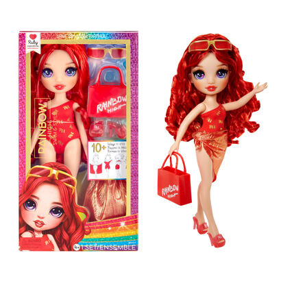 muneca-mga-entertainment-rainbow-high-swim-style-ruby-rojo-507277-euc