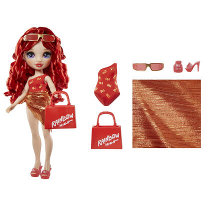 muneca-mga-entertainment-rainbow-high-swim-style-ruby-rojo-507277-euc