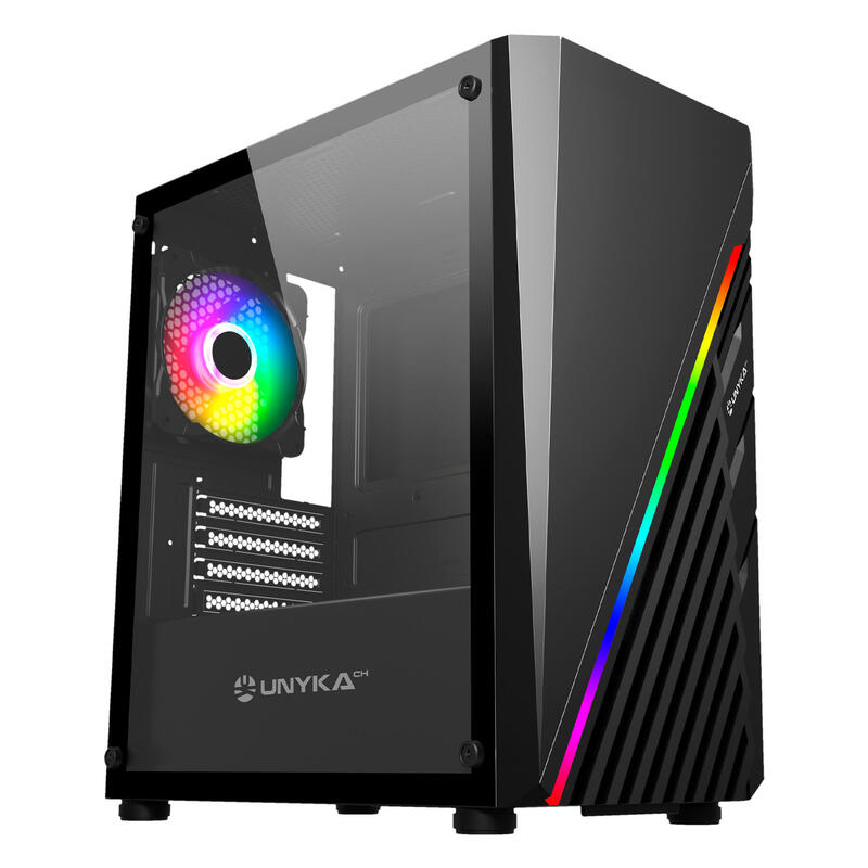 caja-pc-unykach-mini-glayze-micro-atx-iluminacion-argb-ventana-lateral-cristal-templado-usb-a-2030-y-audio-1