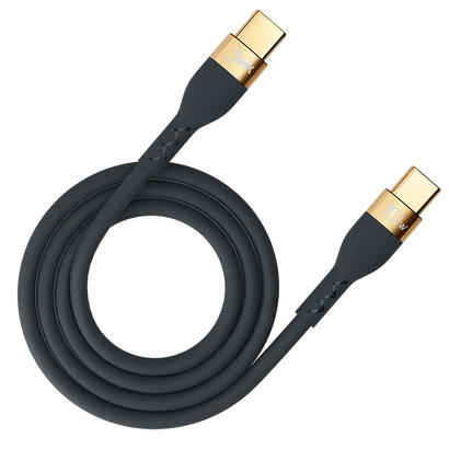 3mk-hyper-silicone-usb-c-usb-c-20m-100w-negro