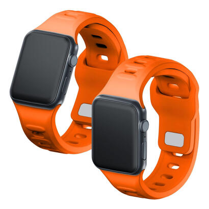 384041-mm-orange-3mk-silicone-watch-strap-for-apple