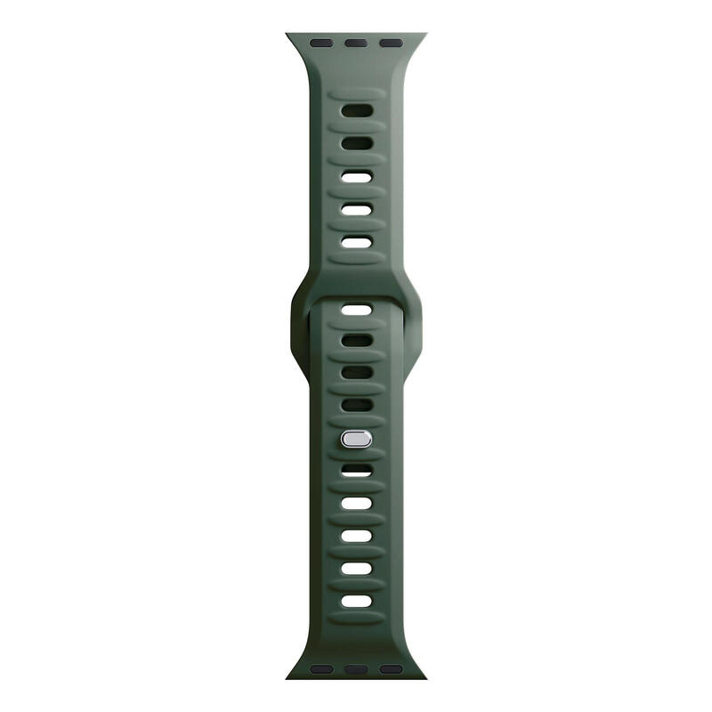 384041-mm-dark-green-3mk-silicone-watch-strap-for-apple