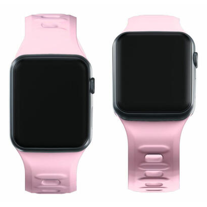 384041-mm-powder-pink-3mk-silicone-watch-strap-for-apple