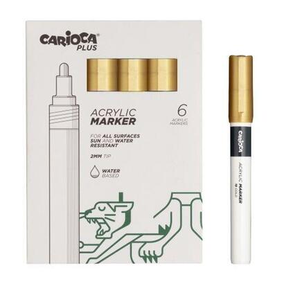 carioca-plus-pack-de-6-marcadores-acrilicos-punta-2mm-oro