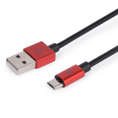 premium-cable-maillon-micro-usb-24-aluminio-red-1m