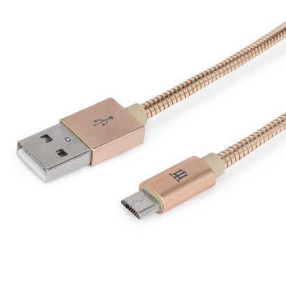 premium-cable-maillon-micro-usb-24-metal-dorado-1m