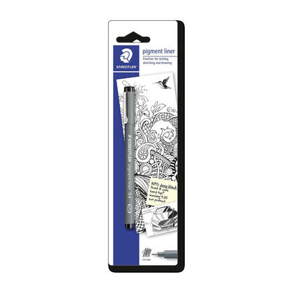 staedtler-pigment-liner-308-blister-con-rotulador-calibrado-trazo-04mm-punta-engarzada-en-metal-color-negro