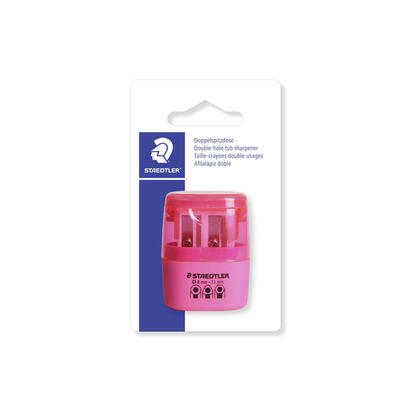 staedtler-sacapuntas-doble-uso-con-deposito-2-agujeros-de-82mm-hasta-102mm-color-rosa-neon