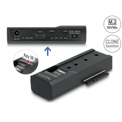 delock-64252-convertidor-usb-type-c-para-1-x-ssd-m2-nvme-1-x-sata-ssd-hdd-con-funcion-de-clonacion