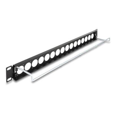delock-67058-patchpanel-tipo-d-de-19-con-alivio-de-tension-16-puertos-1u-negro