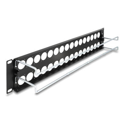 delock-67057-patchpanel-tipo-d-de-19-con-alivio-de-tension-32-puertos-2u-negro