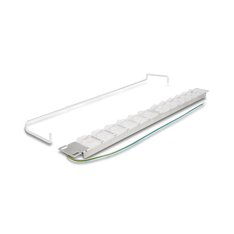 delock-67066-panel-de-conexion-keystone-de-19-con-24-puertos-inclinables-y-alivio-de-tension