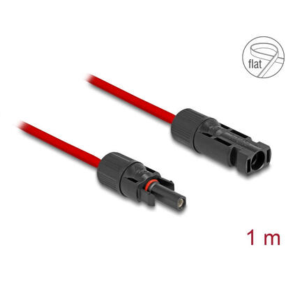 delock-dl4-solar-flachbandcable-mecker-hchse-1m-rojo