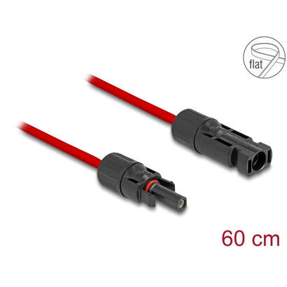delock-dl4-solar-flachbandcable-mecker-hchse-60cm-rojo