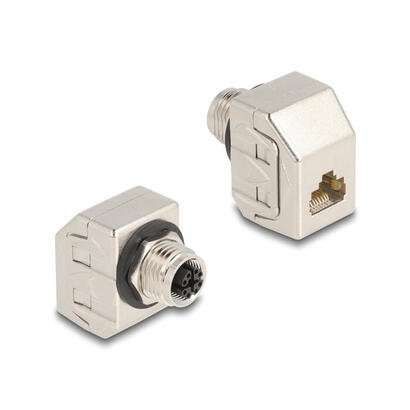 delock-m12-adaptador-x-kodiert-8-pin-hembra-a-rj45-hembra-cat6a-stp-metall