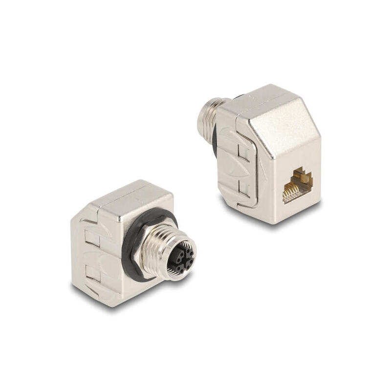 delock-m12-adaptador-x-kodiert-8-pin-hembra-a-rj45-hembra-cat6a-stp-metall