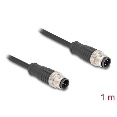 delock-80806-cable-m12-codificado-a-8-pin-macho-a-macho-pvc-1-m