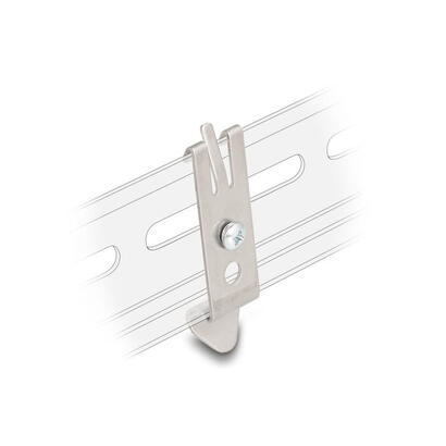 montagehalterung-fur-35-mm-hutschiene-mit-2-befestigungslochern-und-t3-selbstschneidende-befestigungsschraube