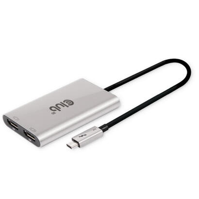 club3d-adaptador-thunderbolt-3-2x-dp-12-4k-60hz-aktiv-m-h-retail